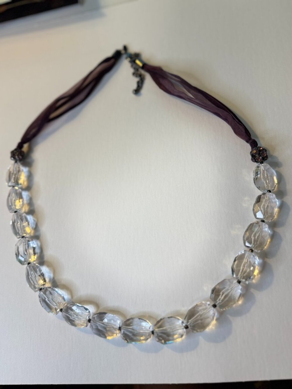 Chico's clear gem necklace